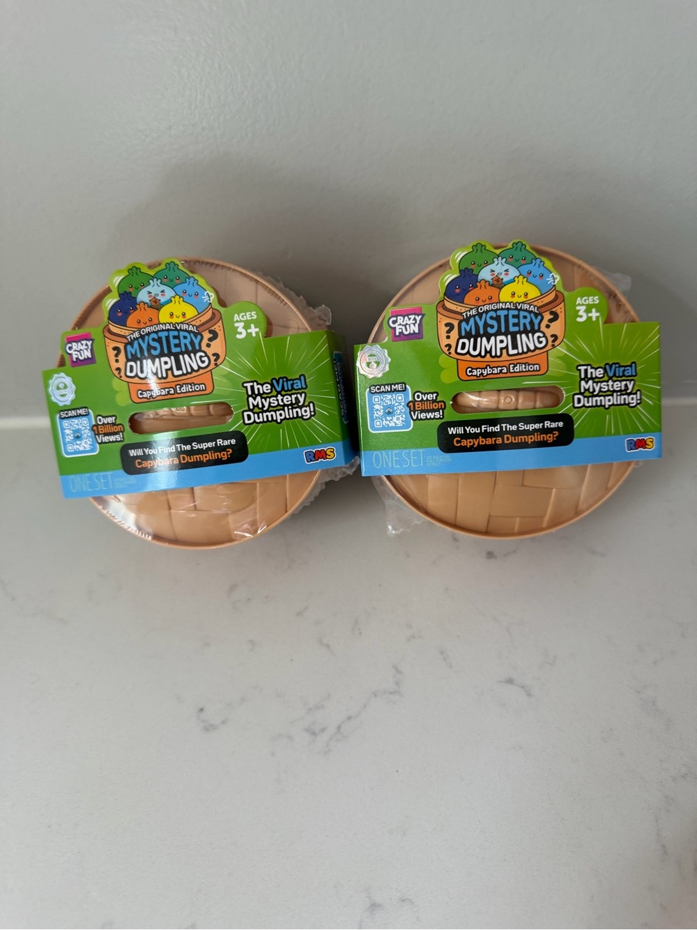 NEW 2X Crazy Fun Mystery Dumpling Capybara Edition Toy  (Set of 2)
